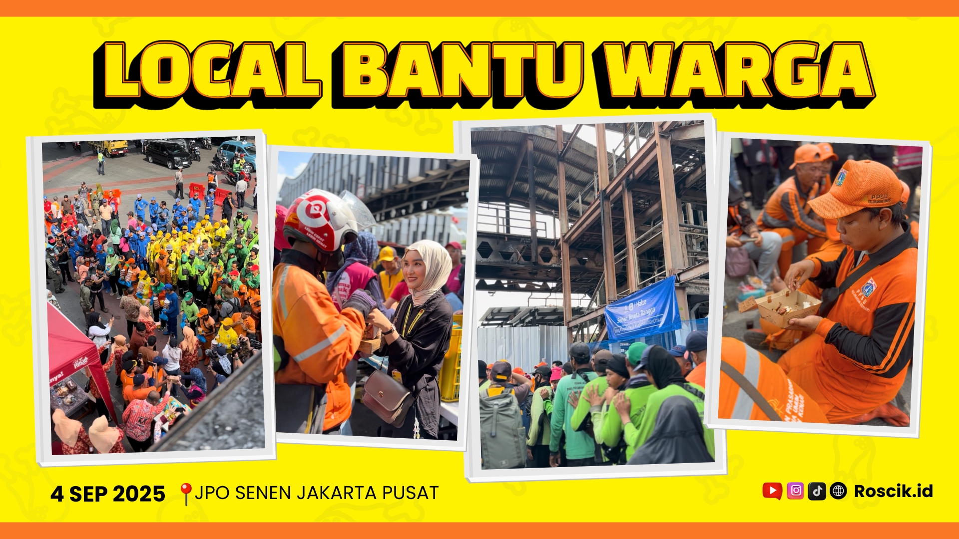 17 Brand Bersatu di JPO Senen: Tebar Semangat di Tengah Situasi Sulit